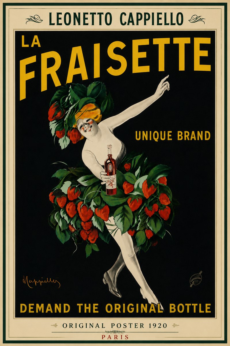 Leonetto Cappiello La Fraisette No4 - Póster