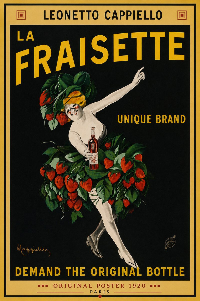 Leonetto Cappiello La Fraisette No6 - Póster