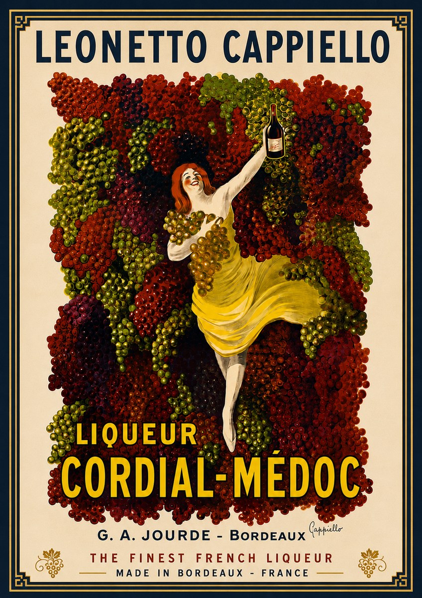 Leonetto Cappiello Liqueur Cordial-médoc No5 - Póster