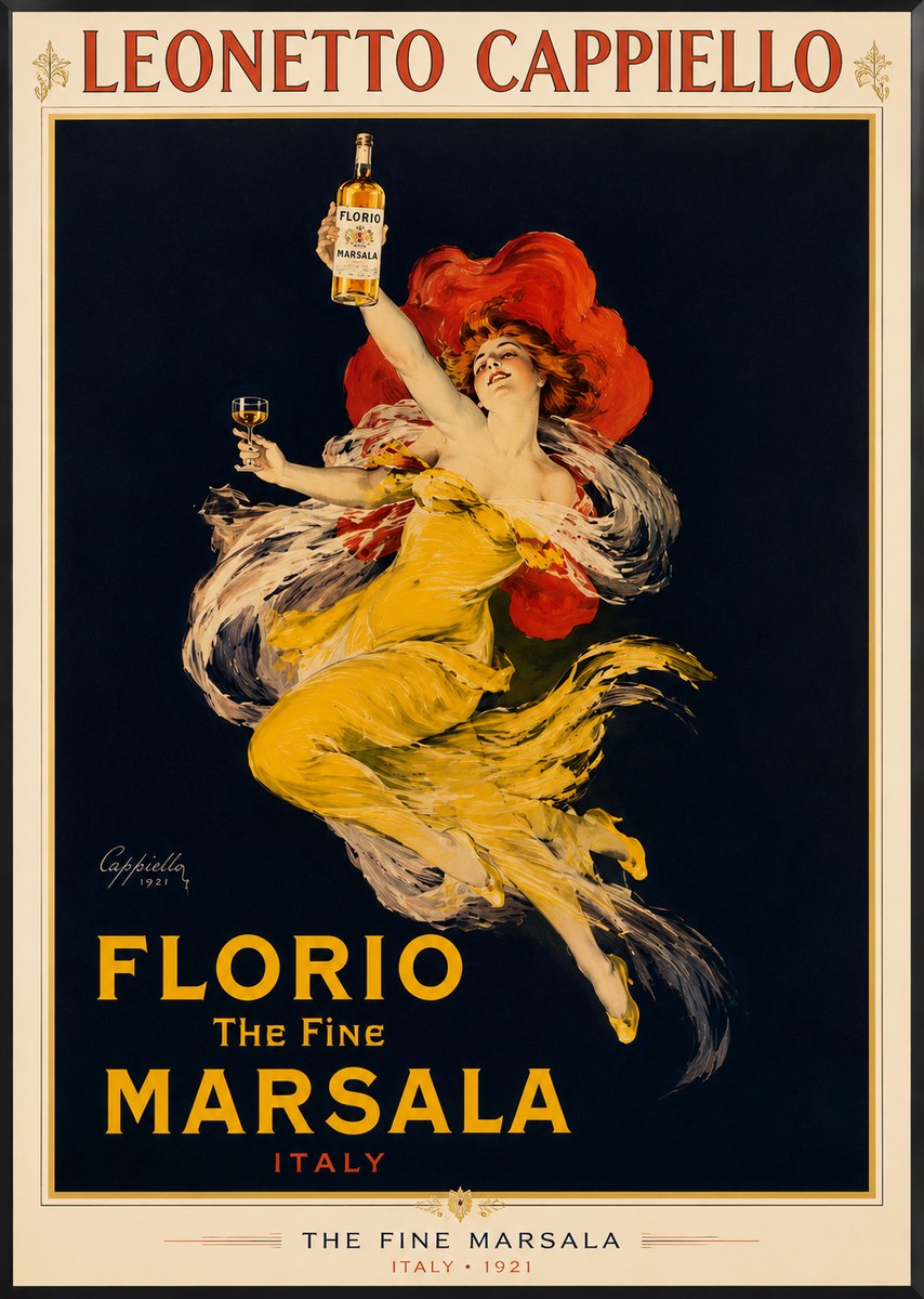 Leonetto Cappiello Florio the Fine Marsala No2 - Póster