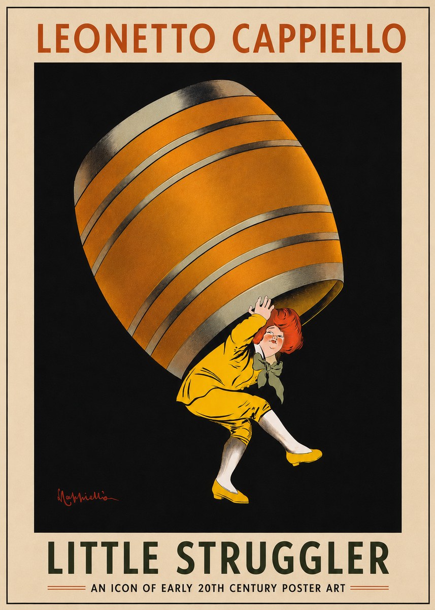 Leonetto Cappiello Little Struggler No4 - Póster