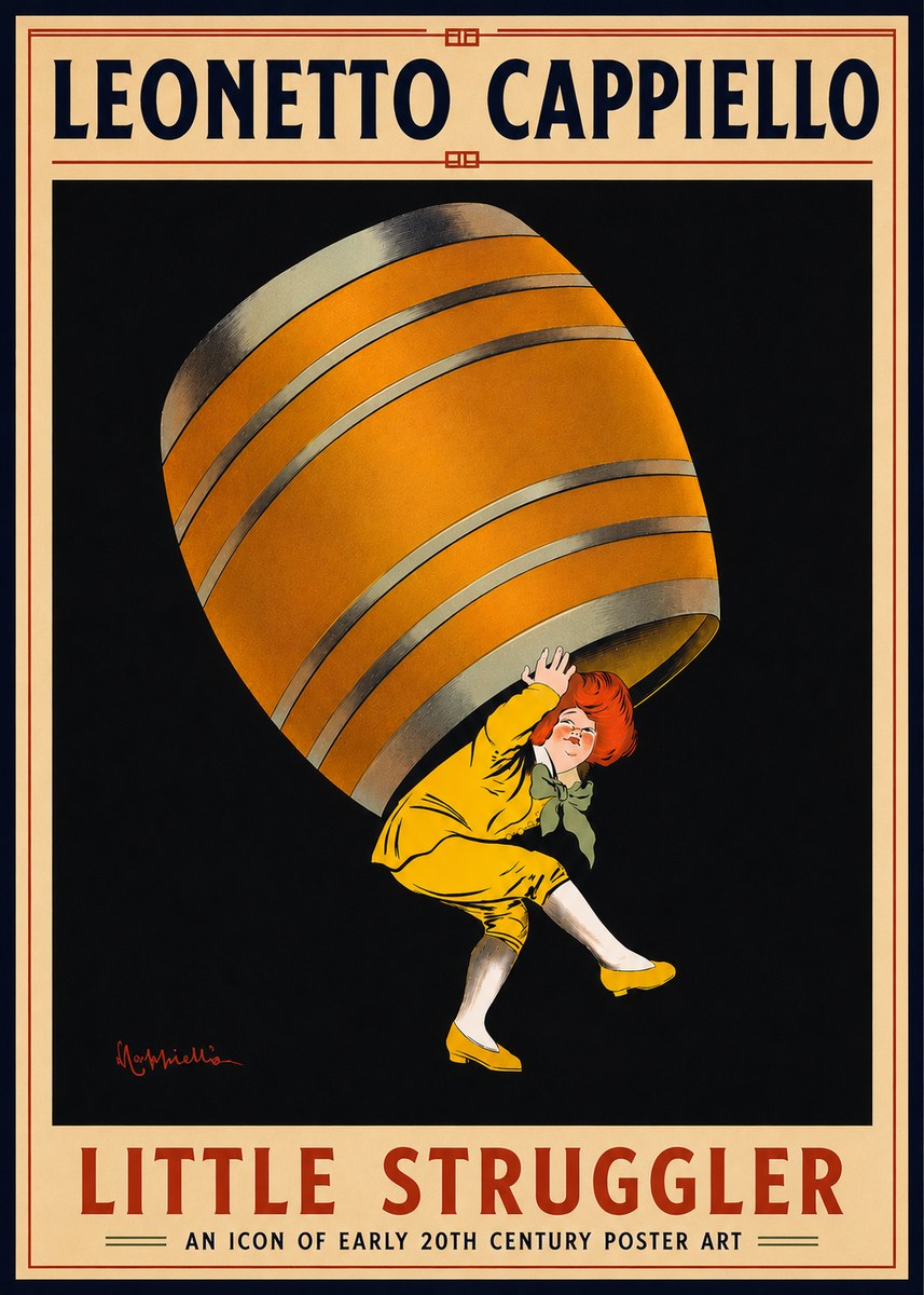 Leonetto Cappiello Little Struggler No5 - Póster