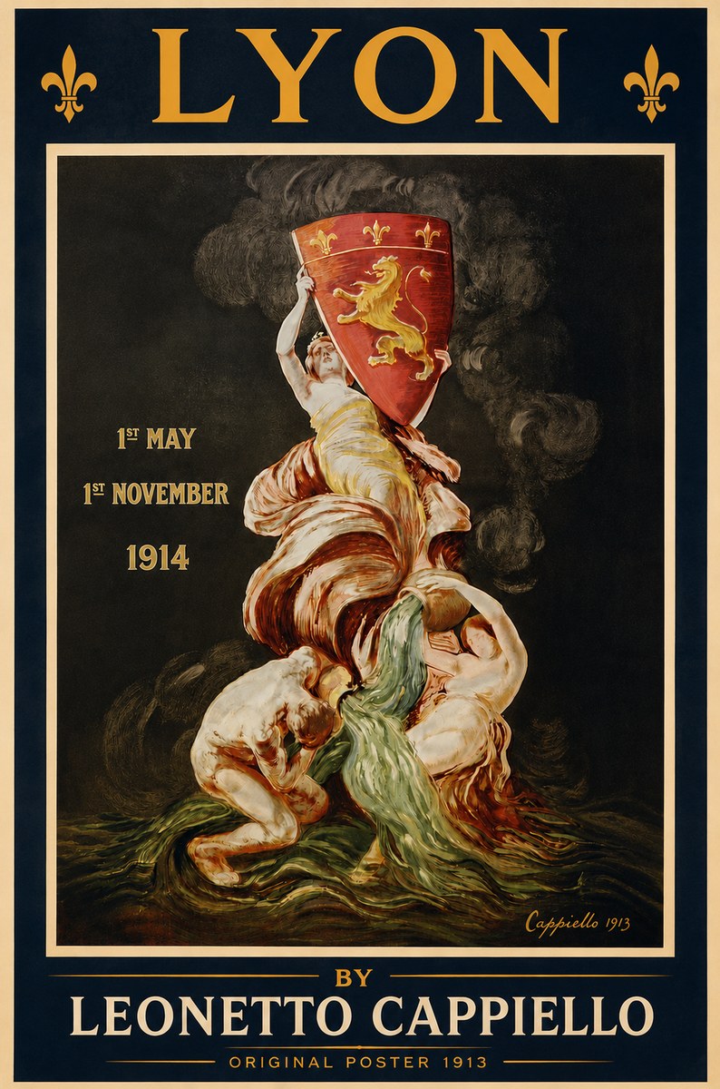 Leonetto Cappiello Lyon No3 - Póster
