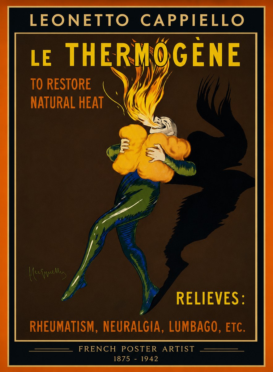 Leonetto Cappiello Le Thermogène No4 - Póster