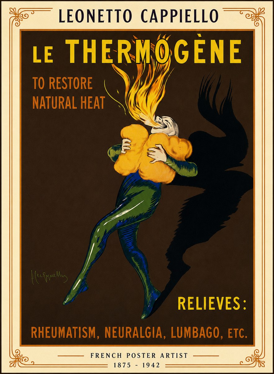 Leonetto Cappiello Le Thermogène No5 - Póster