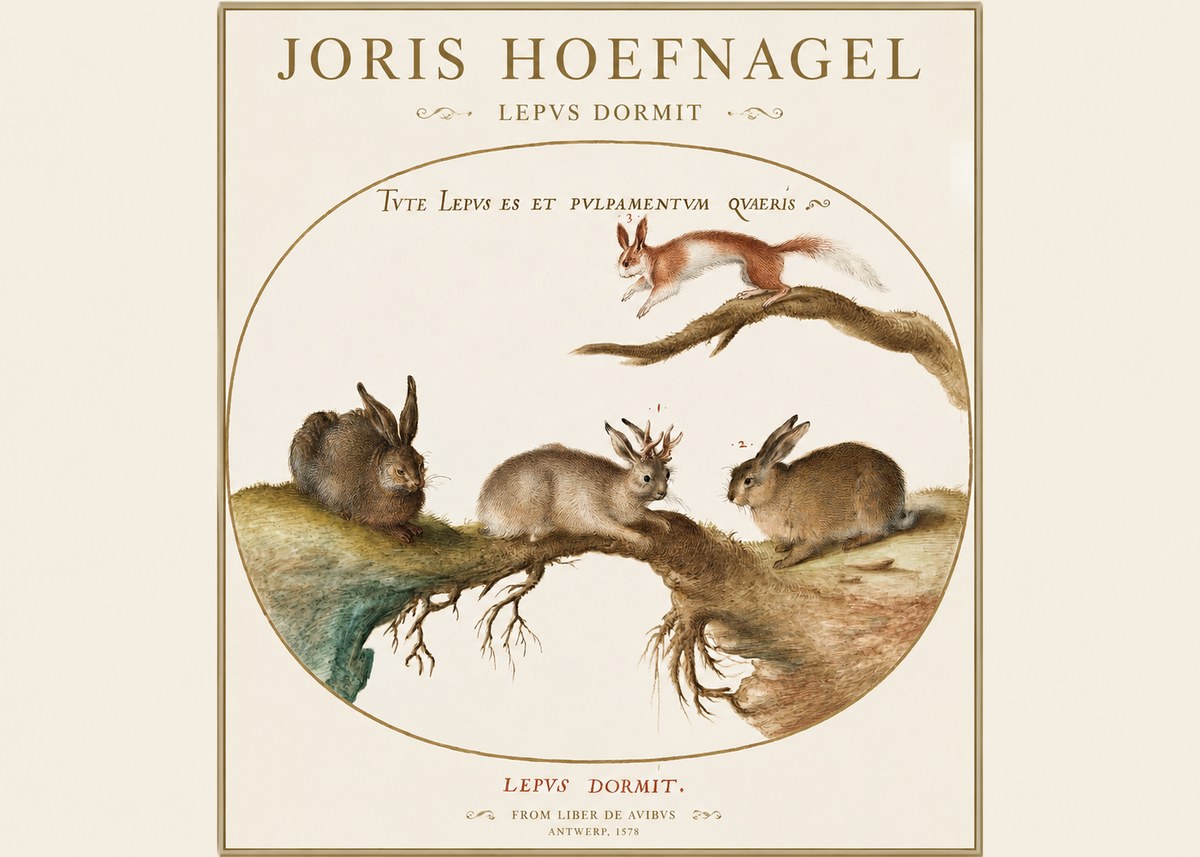 Joris Hoefnagel Lepvs Dormit No1 - Póster