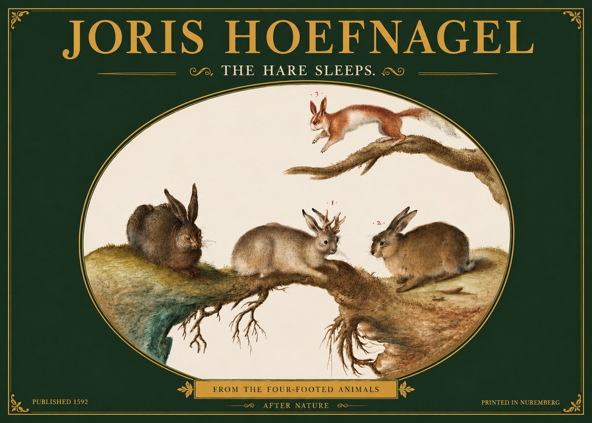 Joris Hoefnagel Lepvs Dormit No4 - Póster