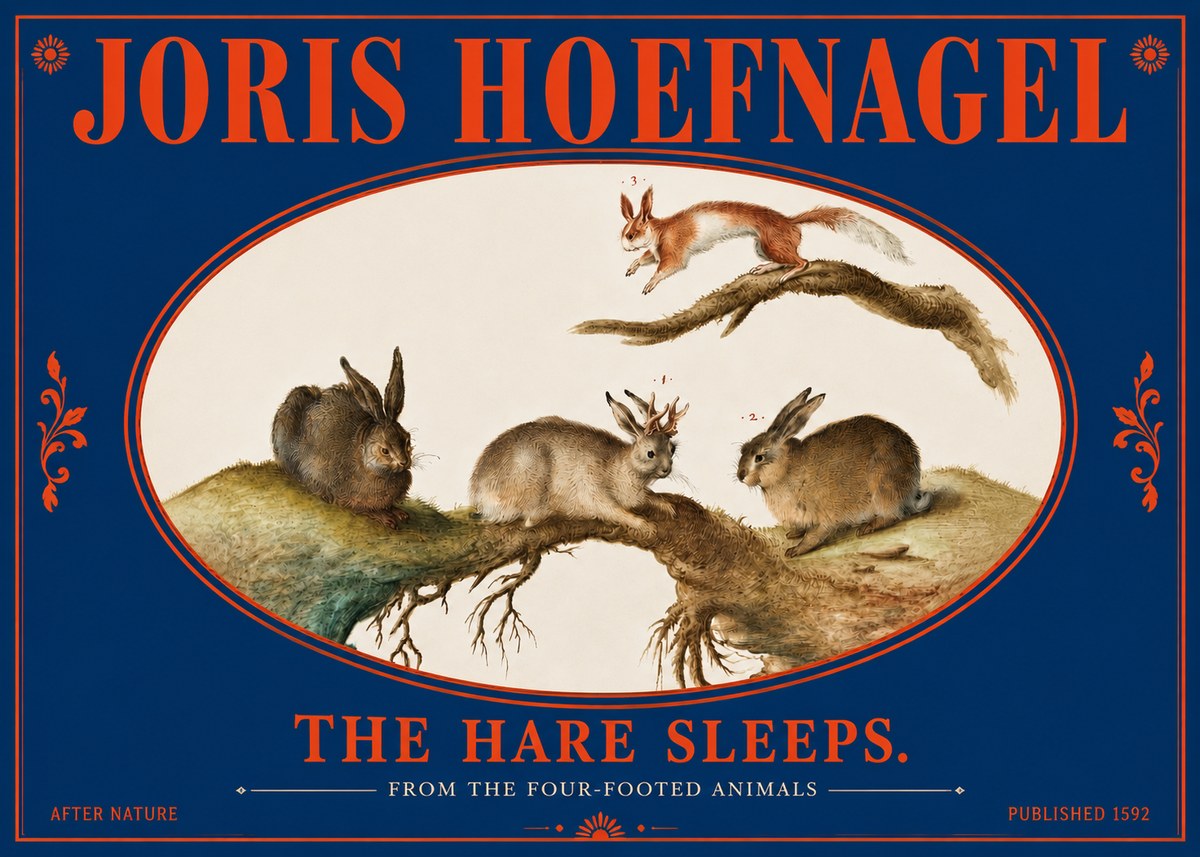 Joris Hoefnagel Lepvs Dormit No5 - Póster