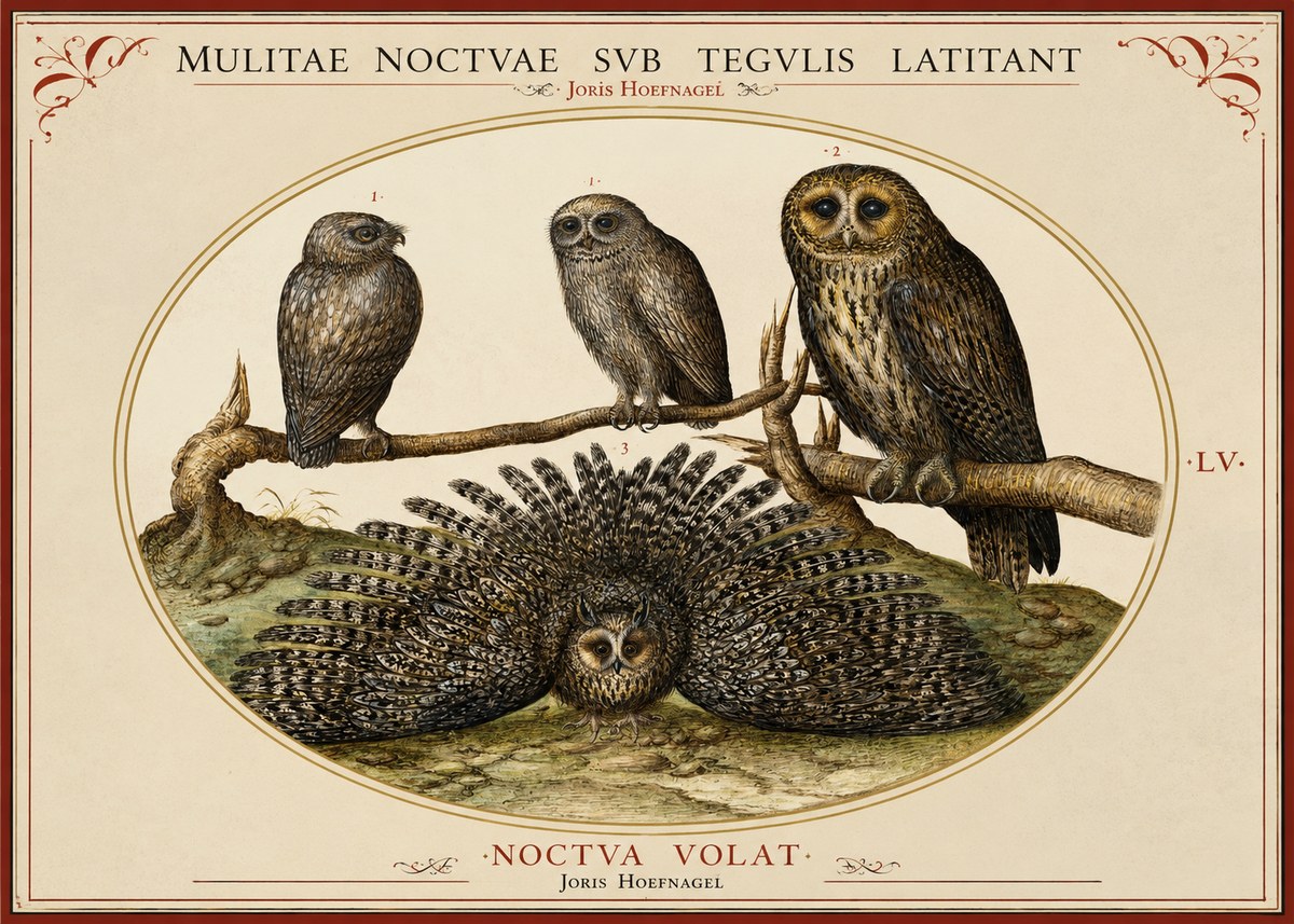 Joris Hoefnagel Noctva Volat No2 - Póster