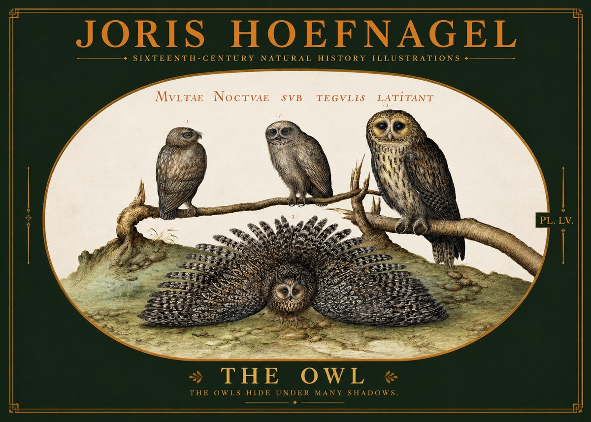 Joris Hoefnagel Noctva Volat No6 - Póster