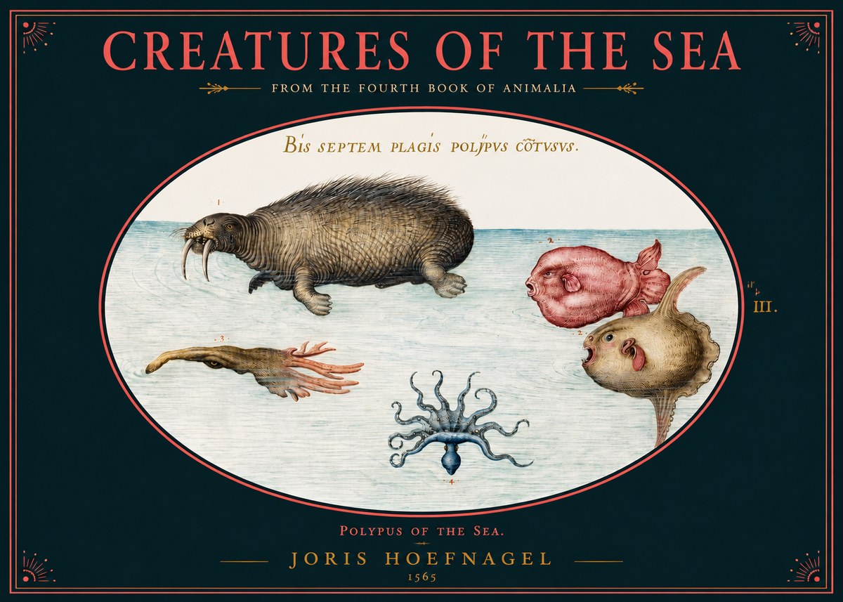 Joris Hoefnagel Polyps of the Sea No2 - Póster