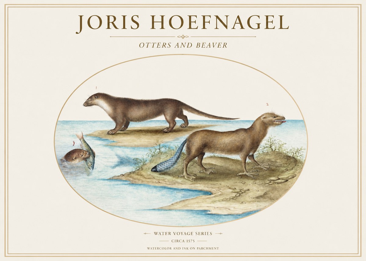 Joris Hoefnagel The Four-footed Creatures No2 - Póster