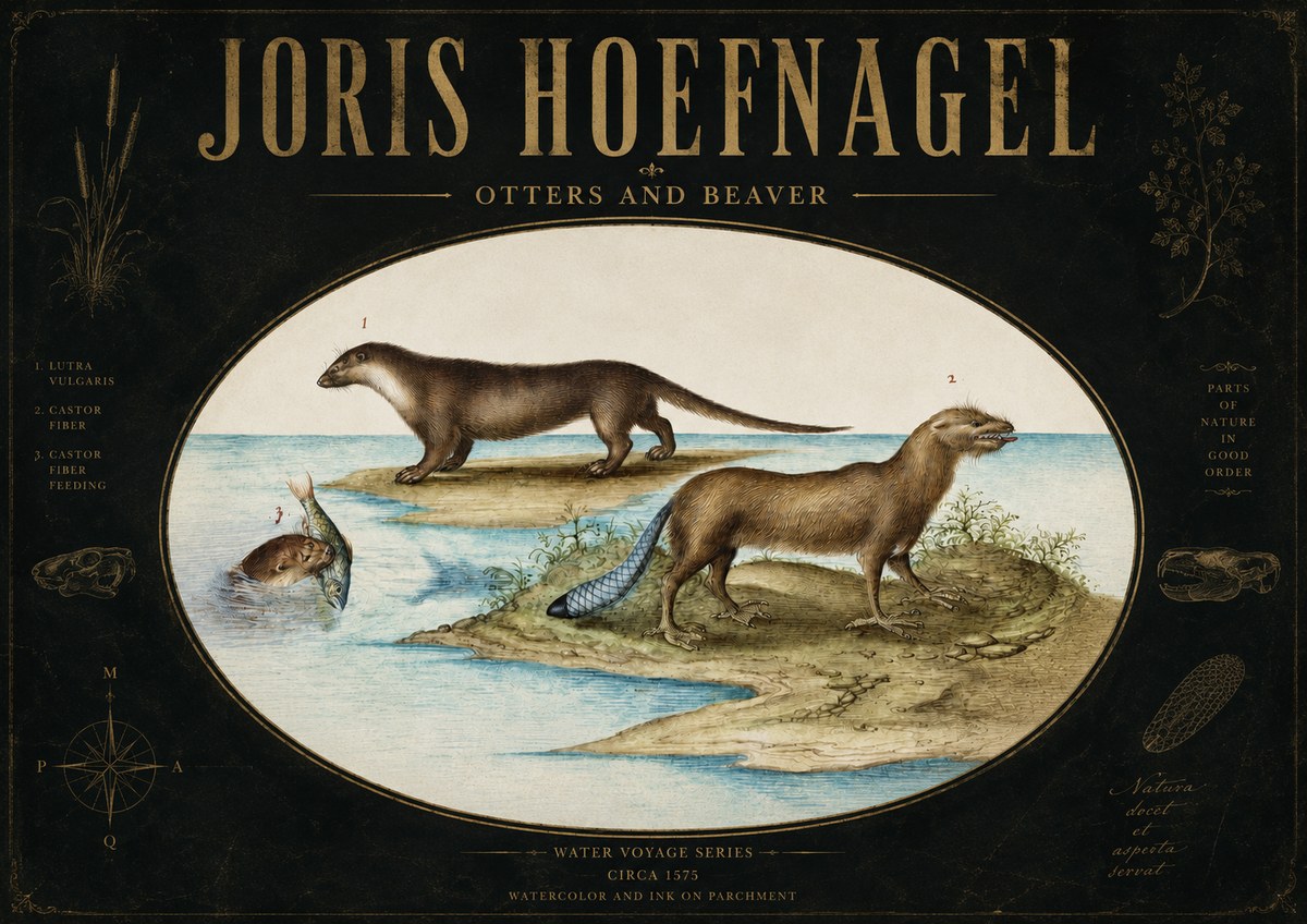 Joris Hoefnagel The Four-footed Creatures No4 - Póster