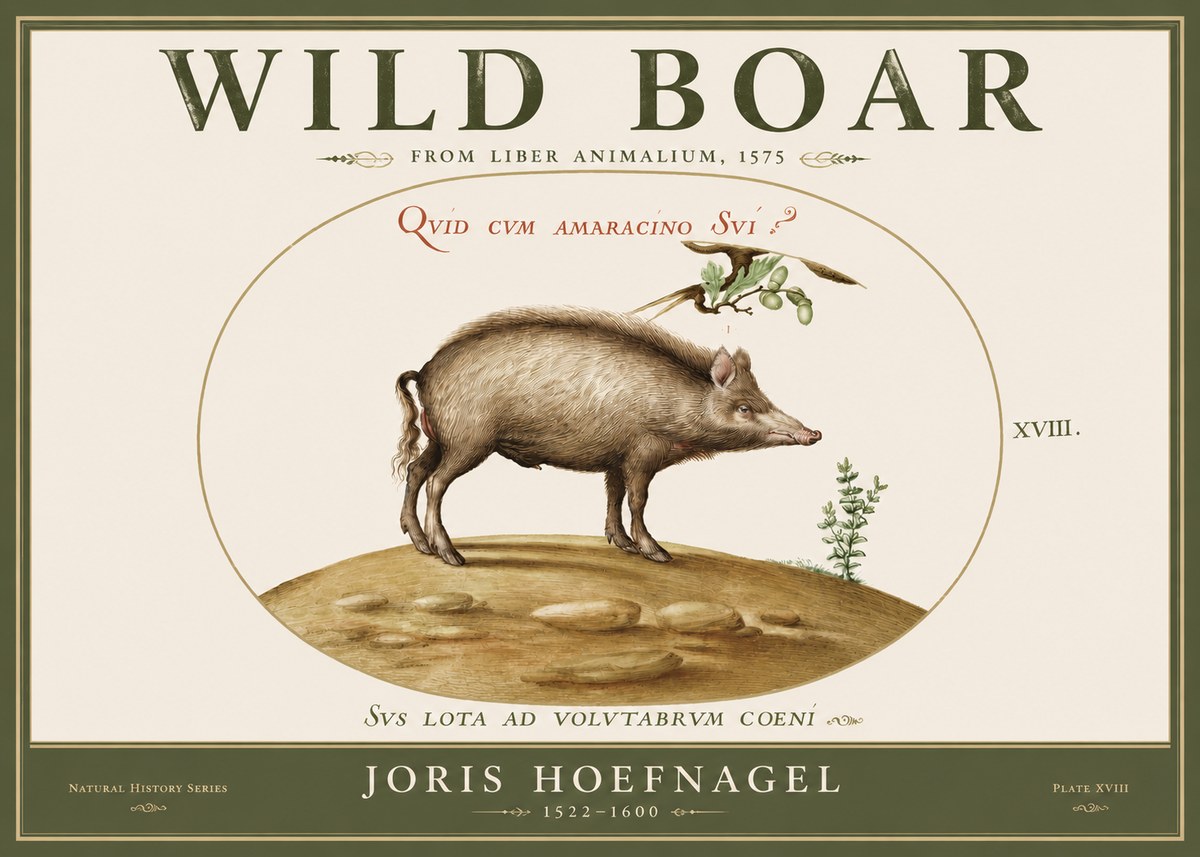 Joris Hoefnagel Qvid Cvm Amaracino Svi? No5 - Póster