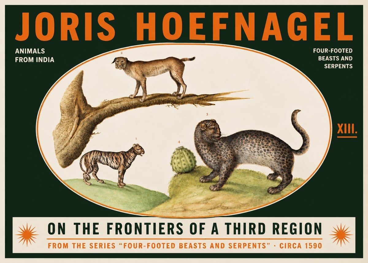 Joris Hoefnagel Four Beasts No5 - Póster
