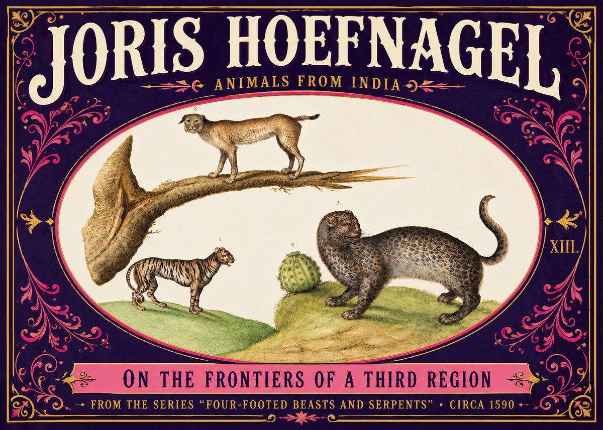 Joris Hoefnagel Four Beasts No6 - Póster