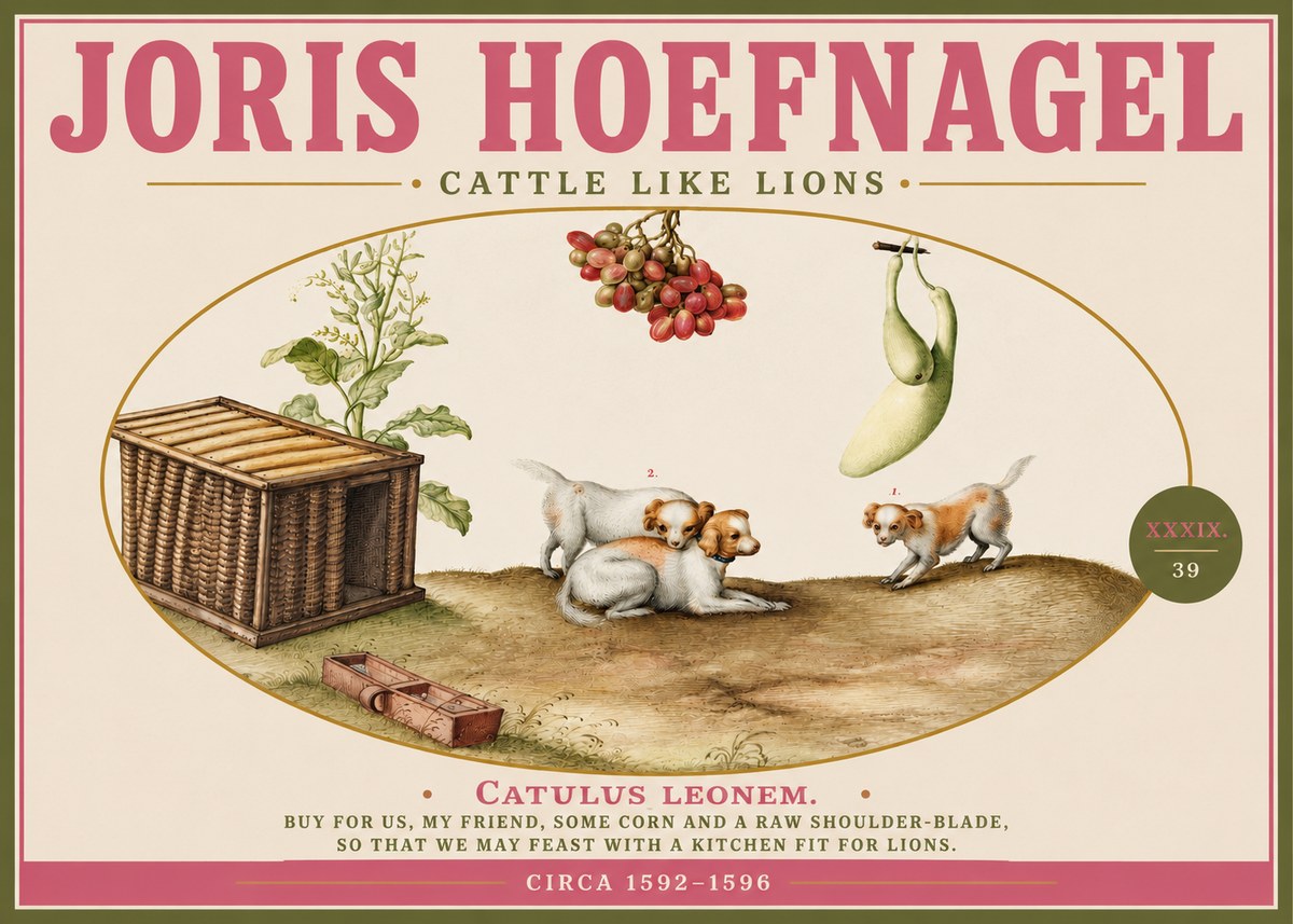 Joris Hoefnagel Cattle Like Lions No3 - Póster