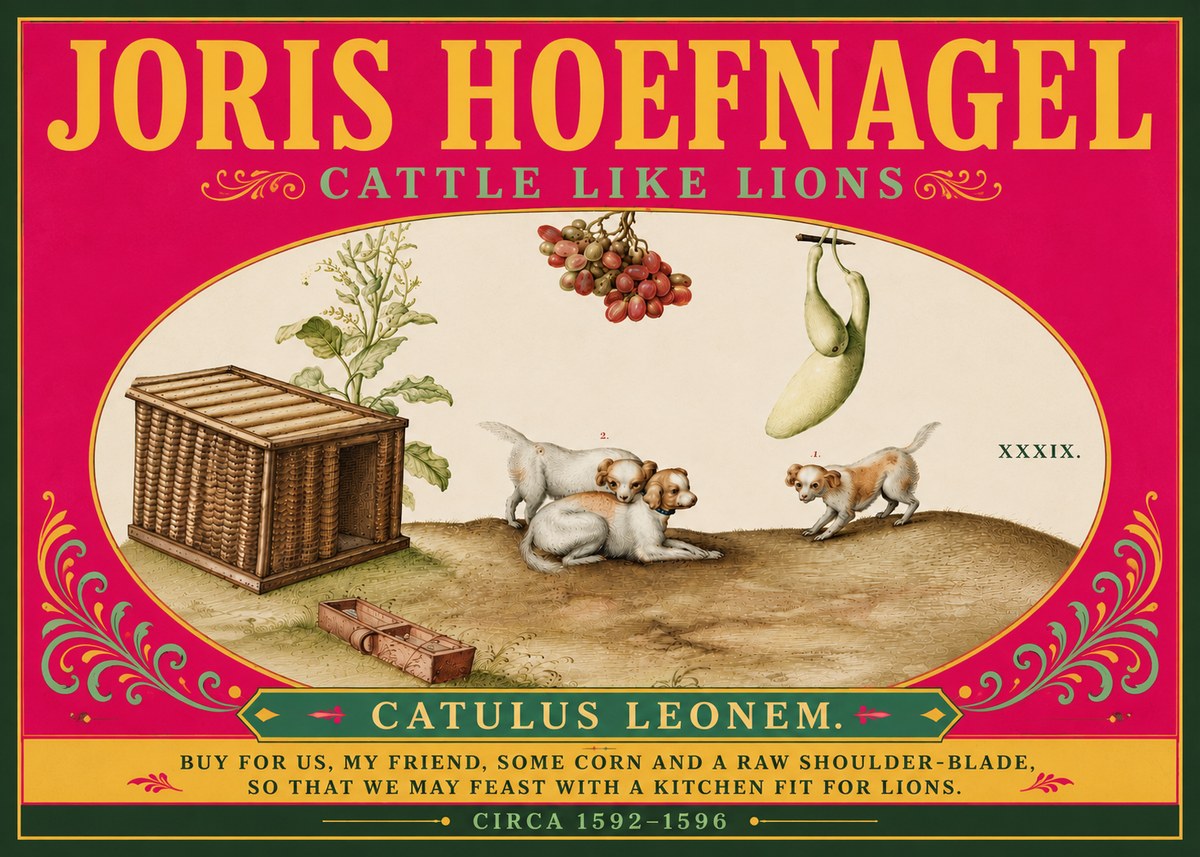 Joris Hoefnagel Cattle Like Lions No6 - Póster