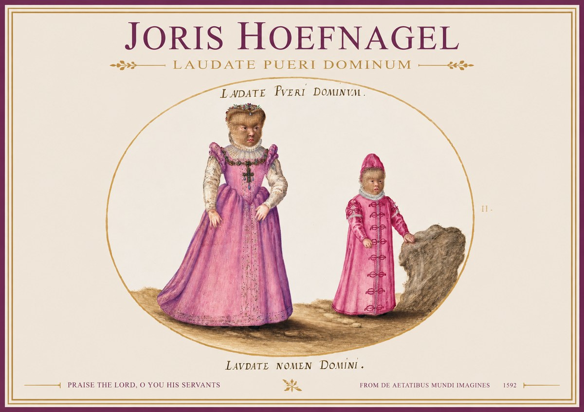 Joris Hoefnagel Laudate Pueri Dominum No1 - Póster