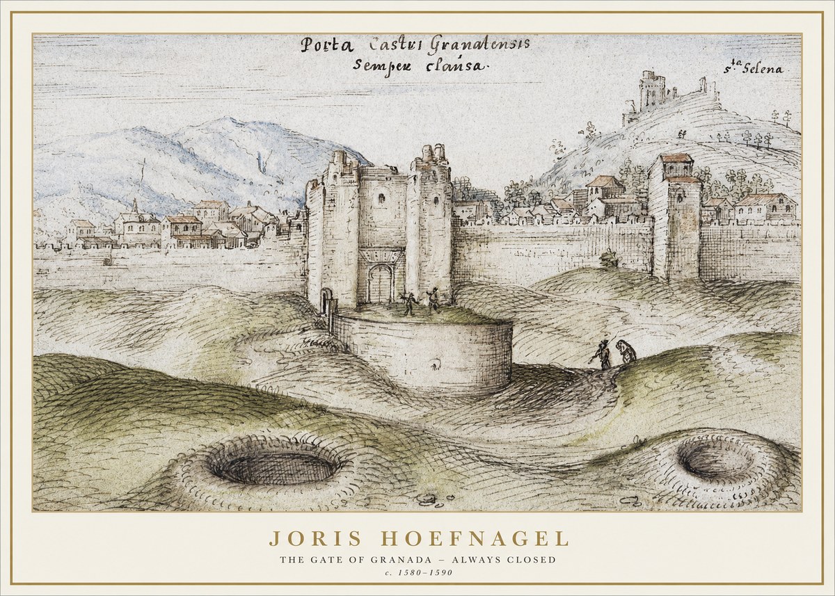 Joris Hoefnagel The Gate of Granada - Always Closed No1 - Póster