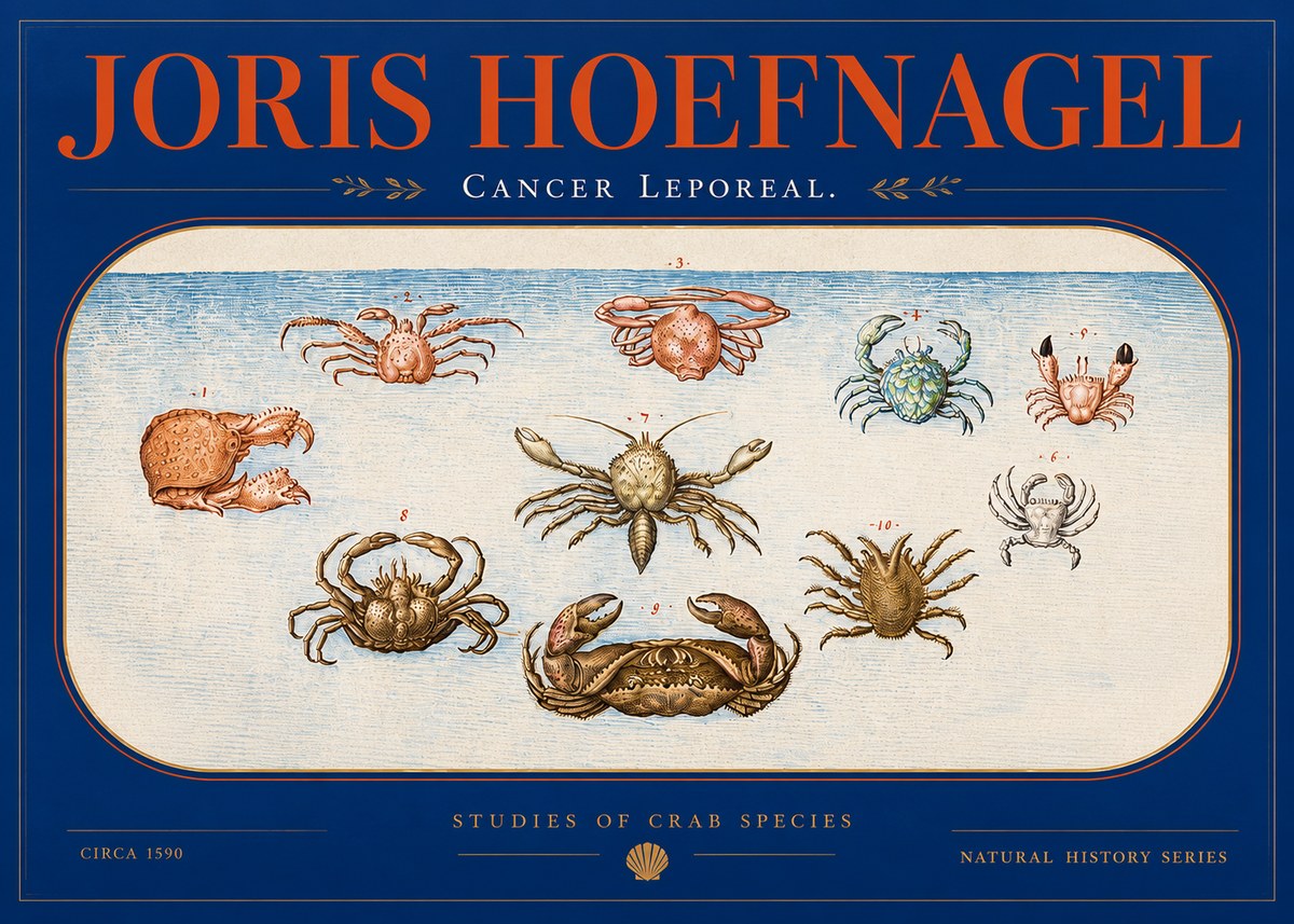 Joris Hoefnagel Cancer Leporeal. No2 - Póster