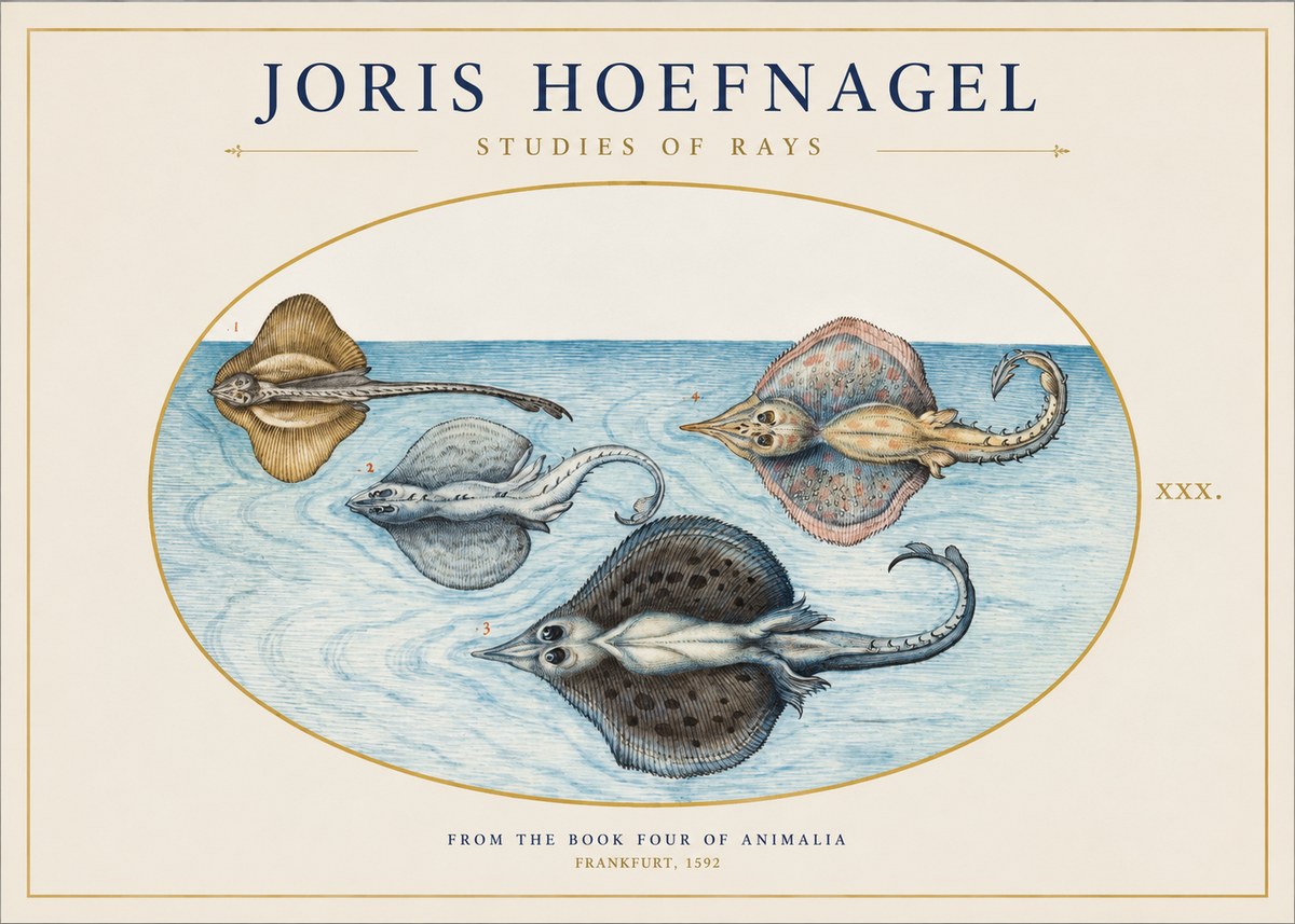 Joris Hoefnagel Rays and Skates No2 - Póster