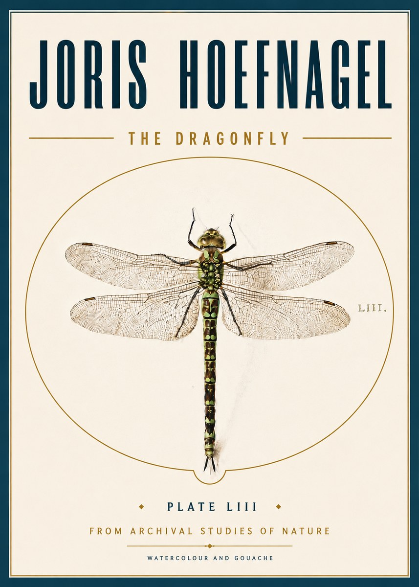 Joris Hoefnagel The Dragonfly No6 - Póster
