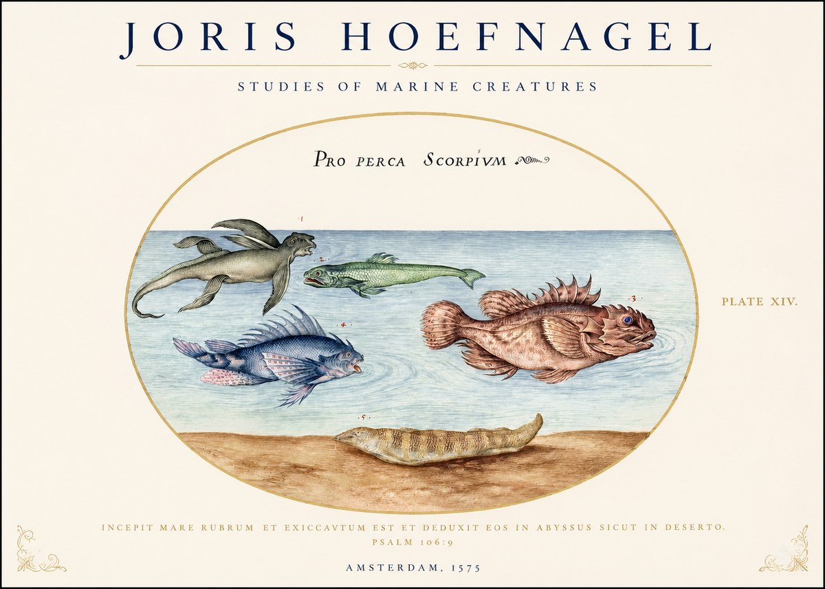 Joris Hoefnagel Pro Perca Scorpivm No1 - Póster
