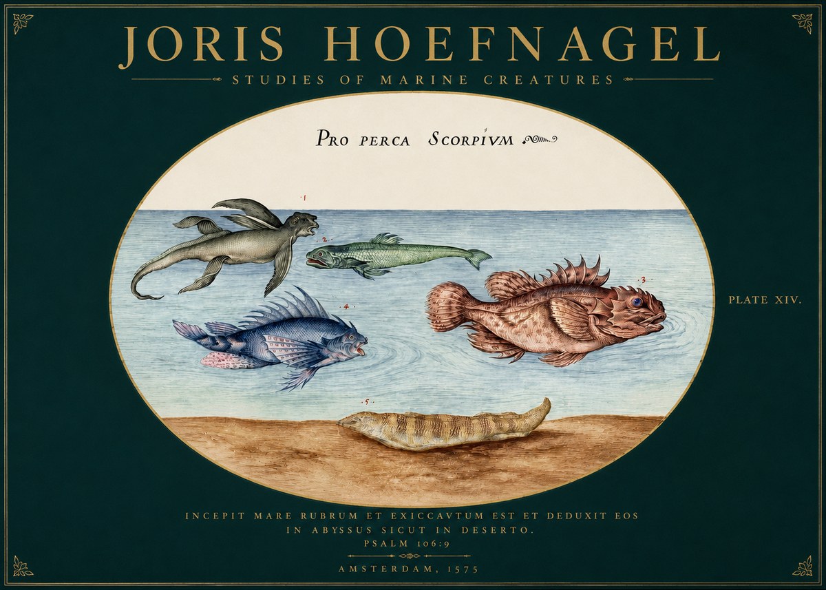 Joris Hoefnagel Pro Perca Scorpivm No2 - Póster