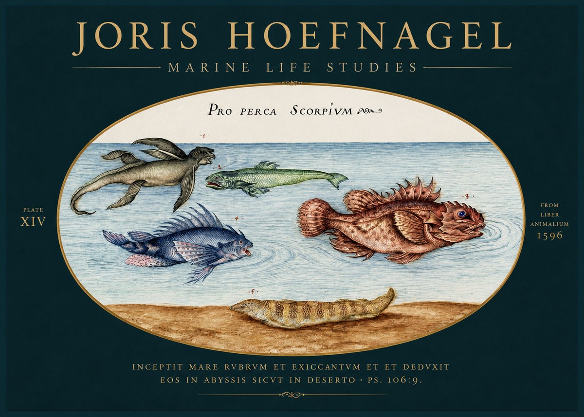Joris Hoefnagel Pro Perca Scorpivm No4 - Póster