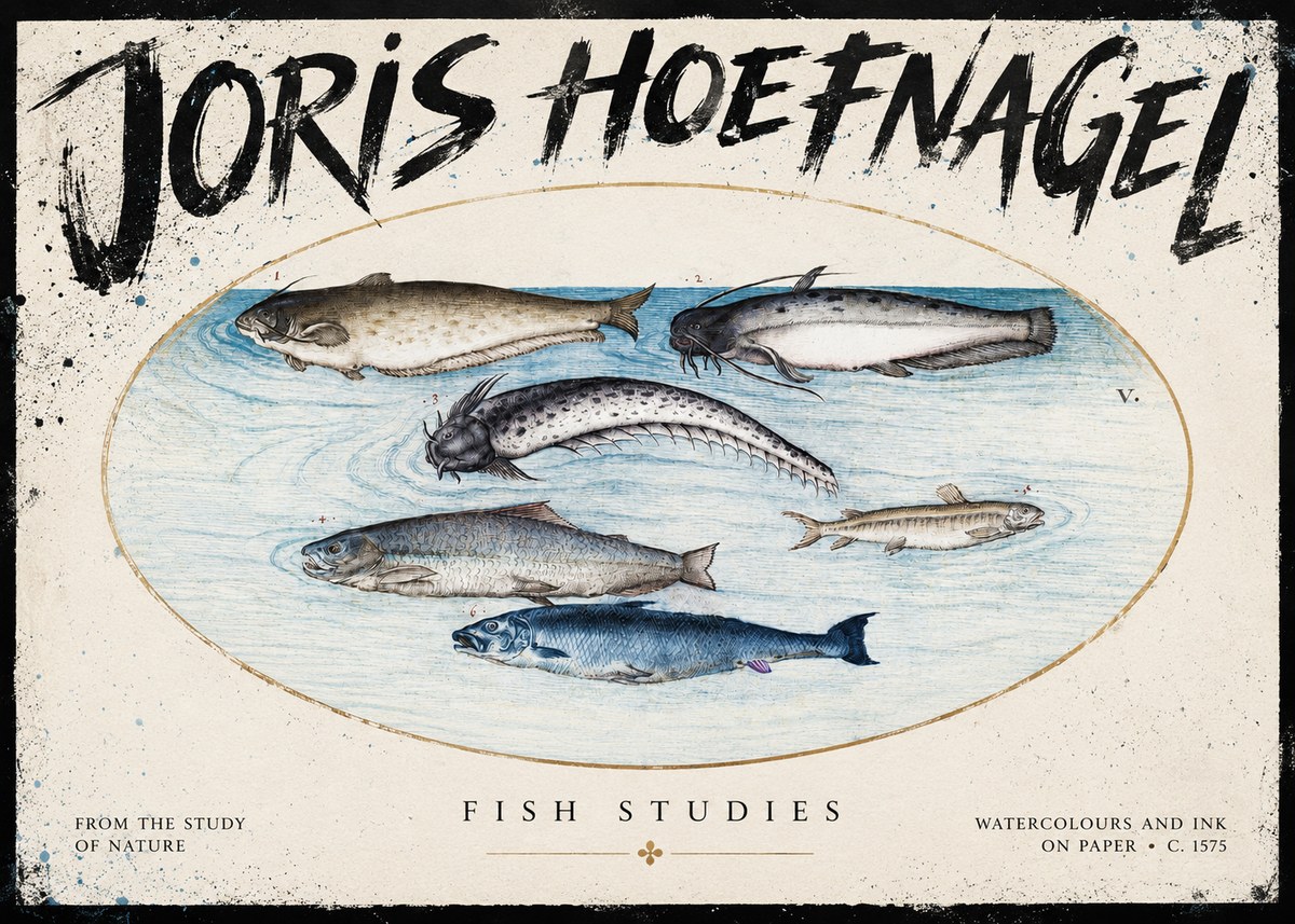 Joris Hoefnagel Fish of the Waters No5 - Póster