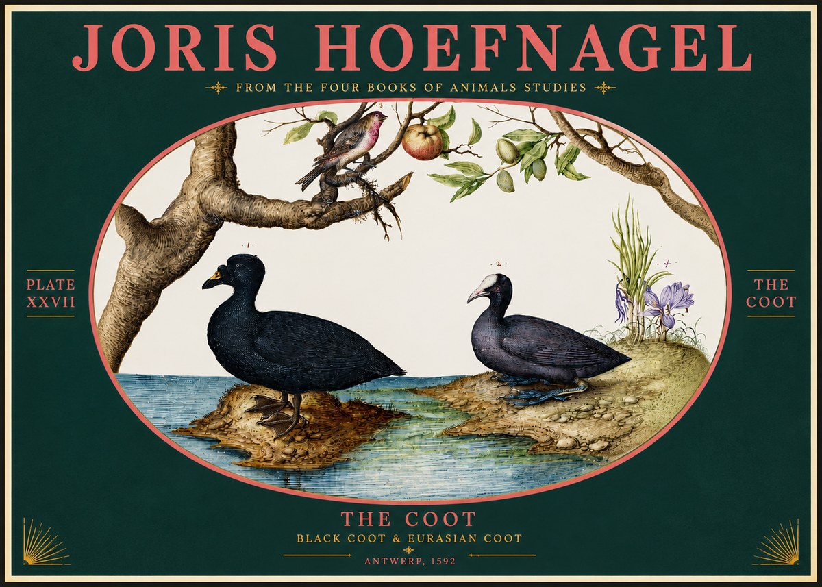 Joris Hoefnagel The Coot No4 - Póster