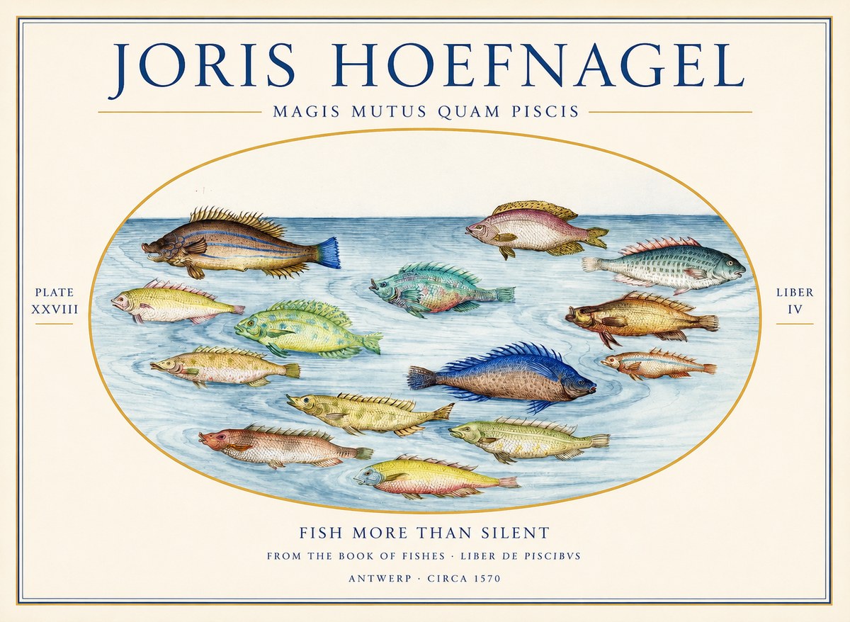 Joris Hoefnagel Fish More Than Silent No1 - Póster