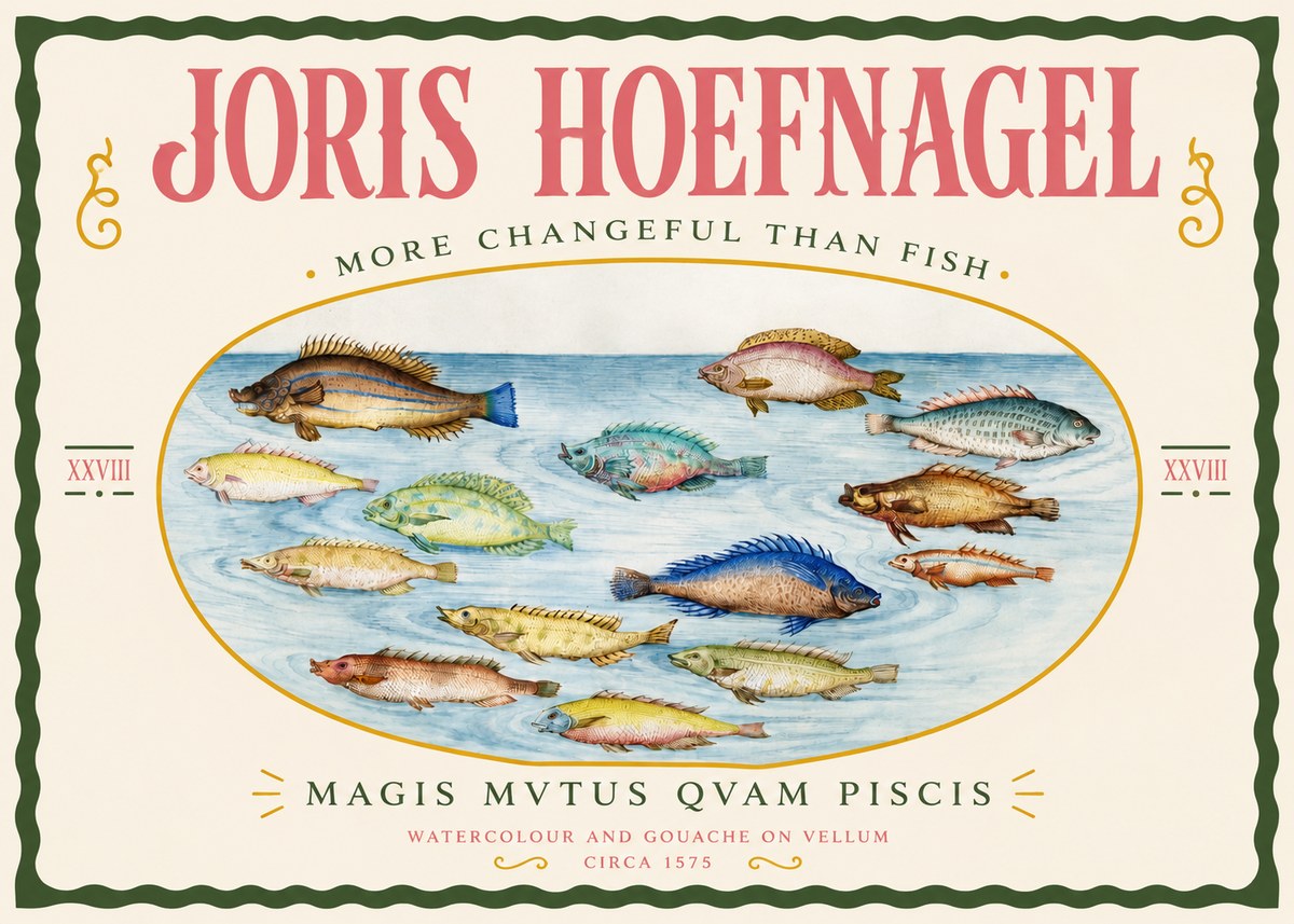 Joris Hoefnagel Fish More Than Silent No4 - Póster