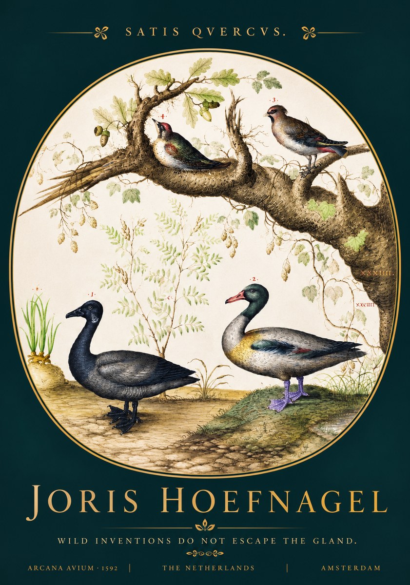Joris Hoefnagel Satis Quercus. Birds of the Marsh No4 - Póster