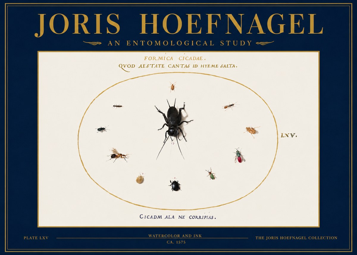 Joris Hoefnagel Formica Cicadae No3 - Póster