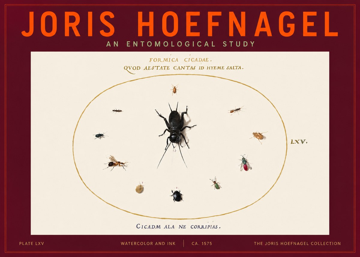 Joris Hoefnagel Formica Cicadae No4 - Póster
