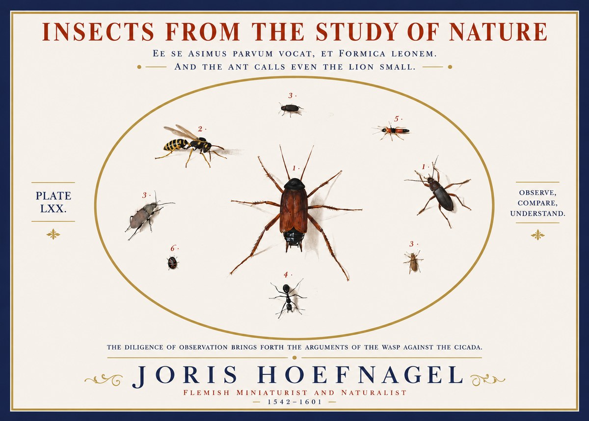 Joris Hoefnagel Insects from the Study of Nature No3 - Póster