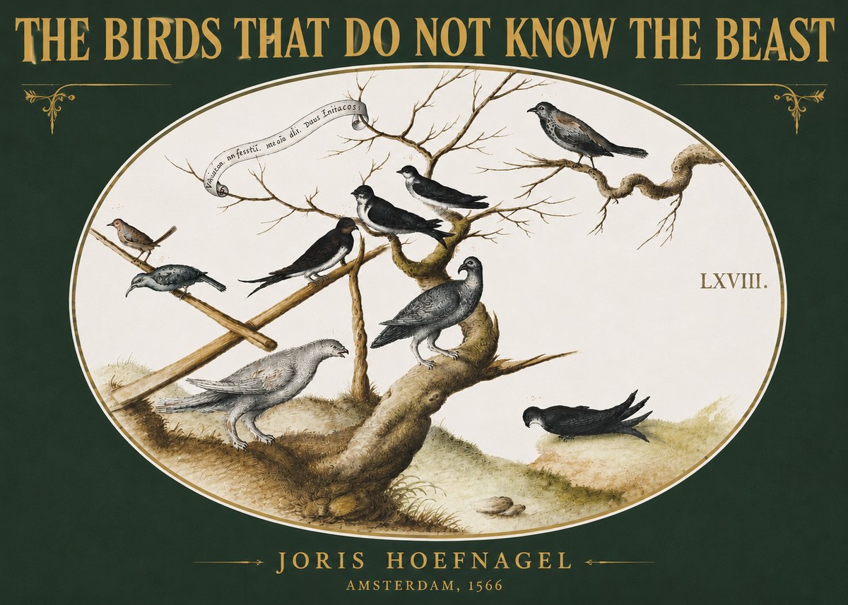 Joris Hoefnagel Birds Study No5 - Póster