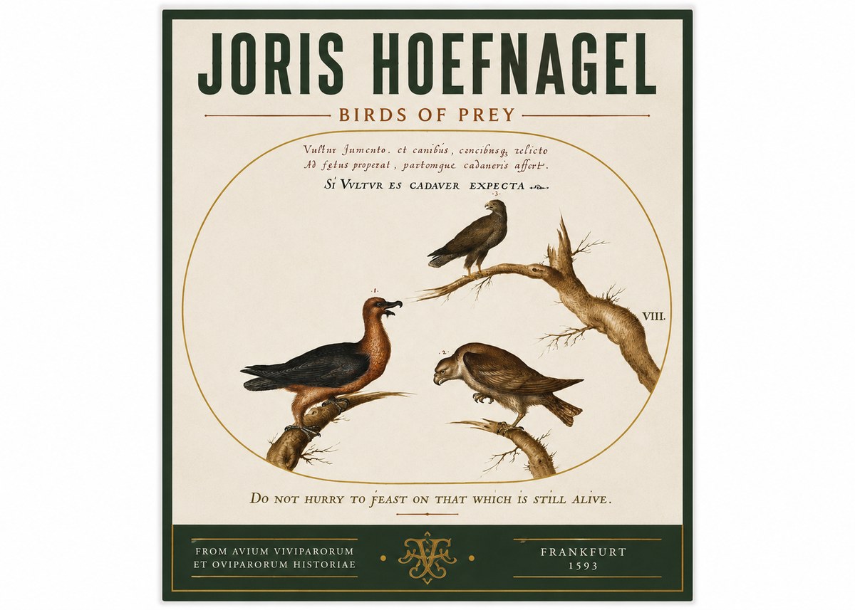 Joris Hoefnagel Birds of Prey No3 - Póster