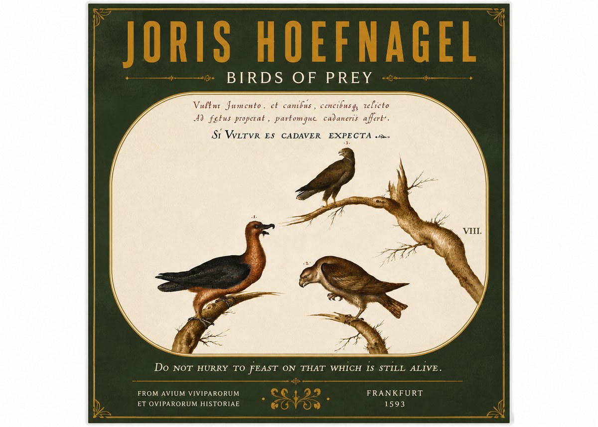 Joris Hoefnagel Birds of Prey No5 - Póster
