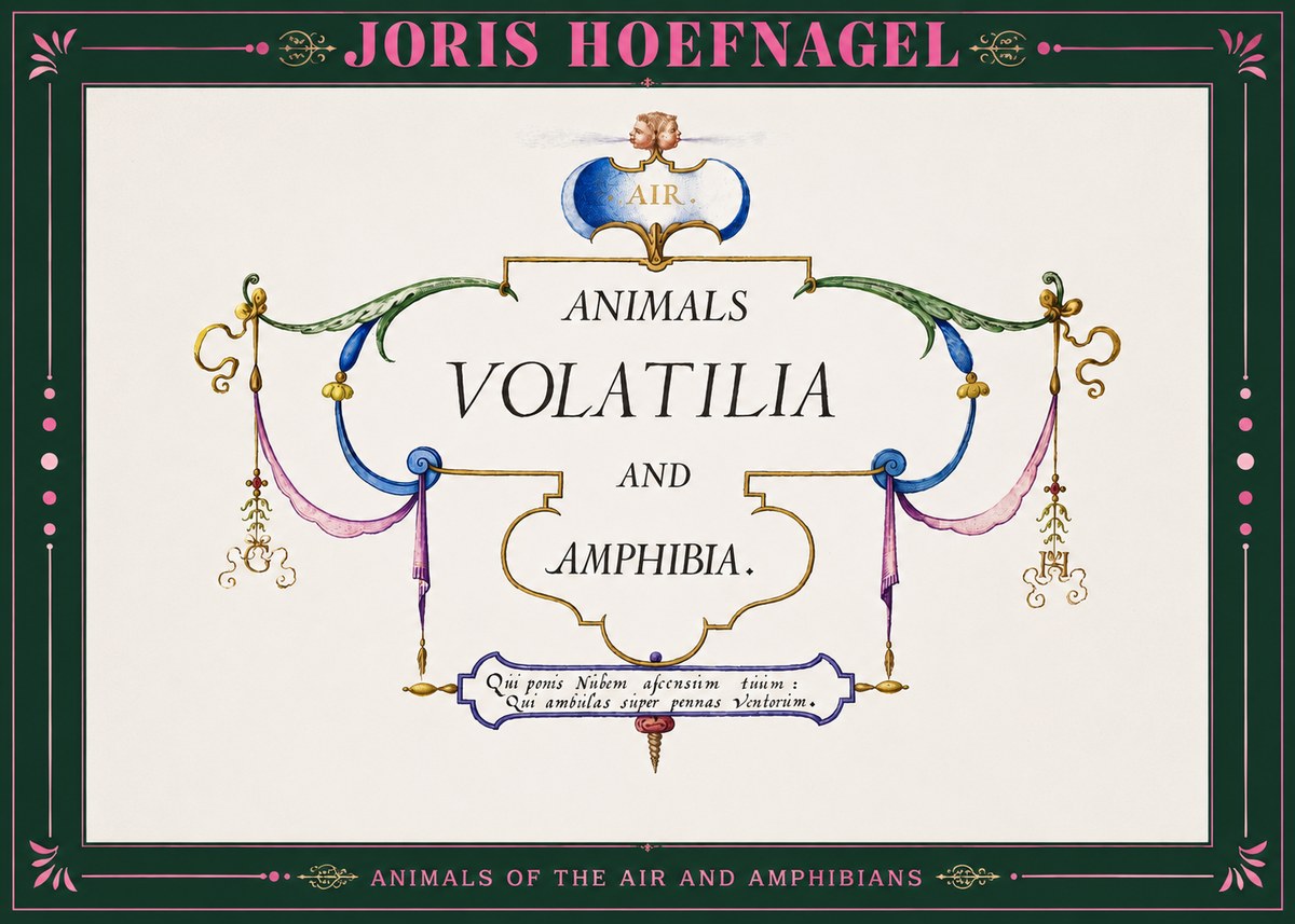 Joris Hoefnagel Animals Volatilia and Amphibia. No2 - Póster