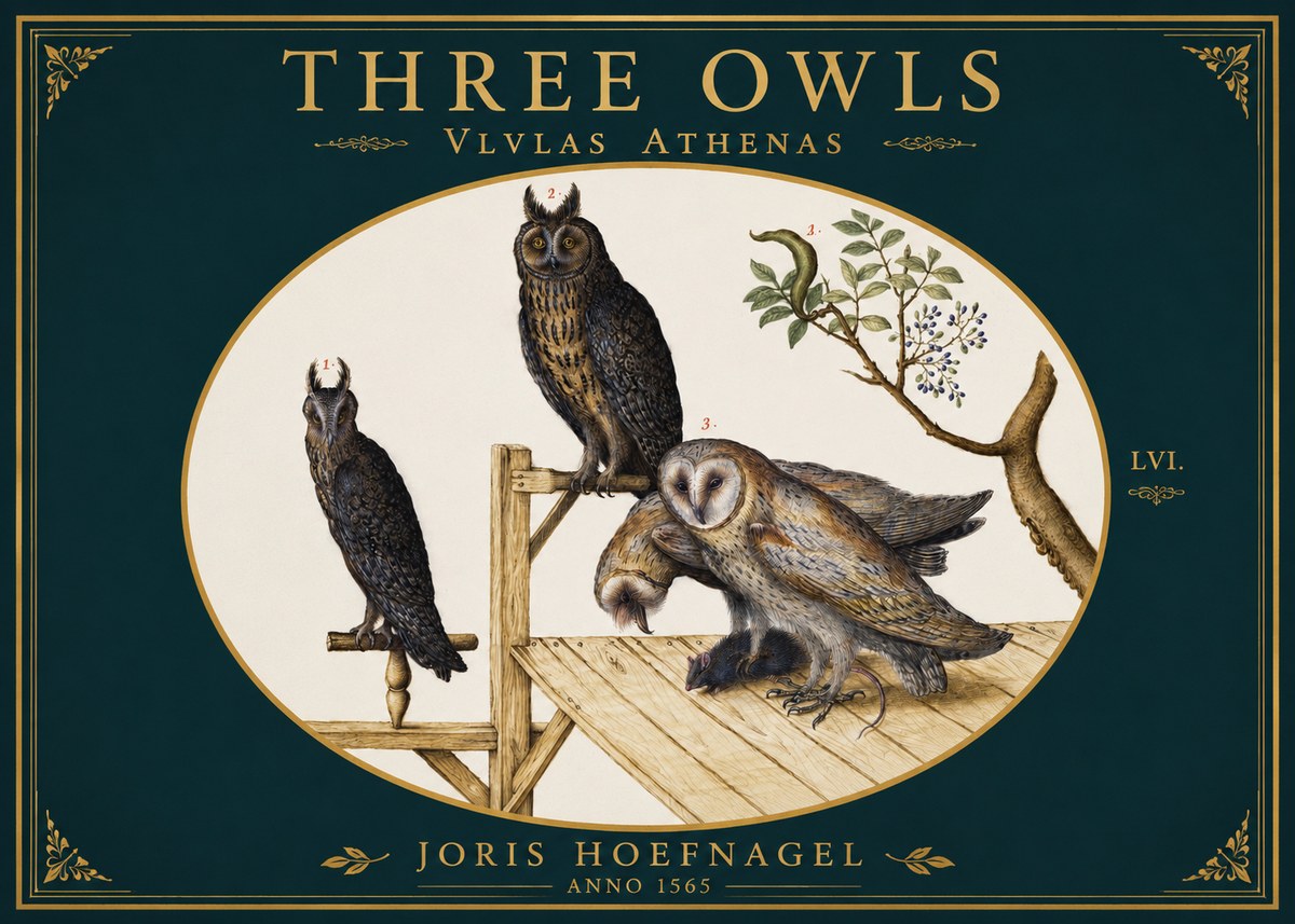 Joris Hoefnagel Vlvlas Athenas No3 - Póster