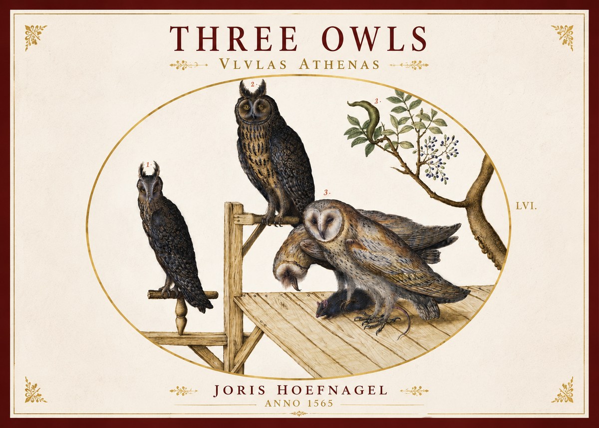 Joris Hoefnagel Vlvlas Athenas No4 - Póster