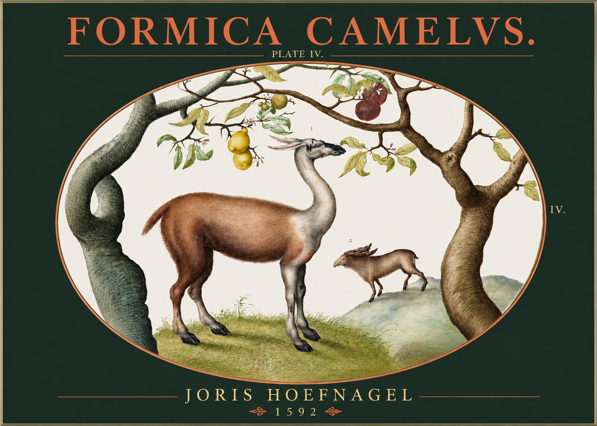 Joris Hoefnagel Formicamelus. No3 - Póster