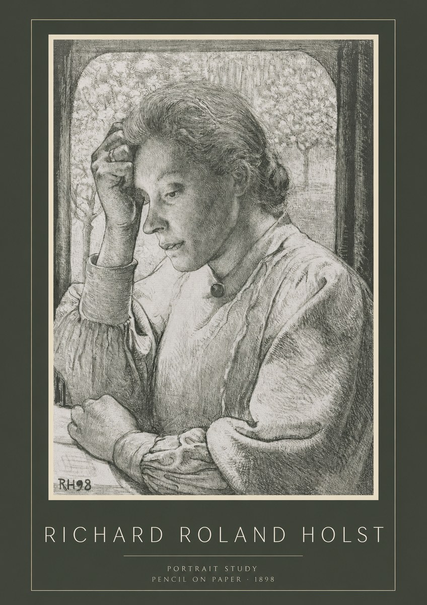 Richard Roland Holst Portrait Study No2 - Póster