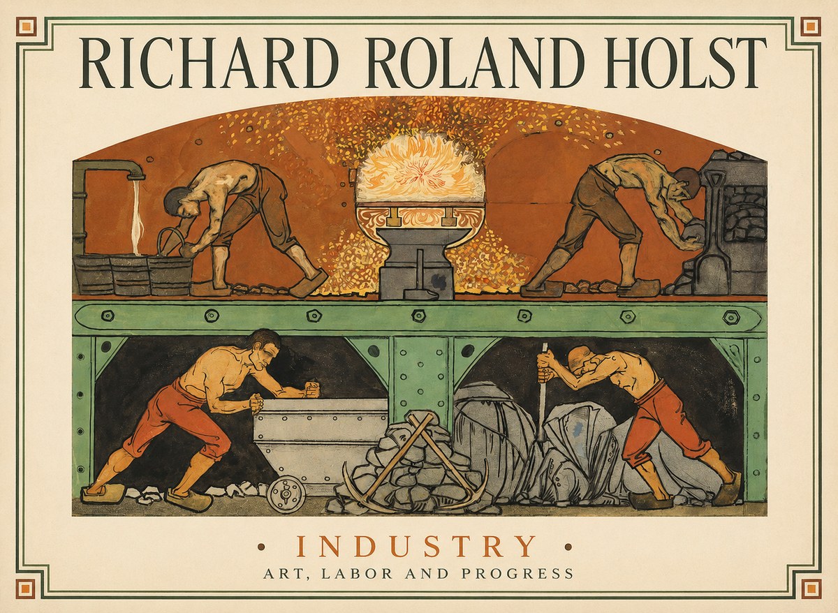 Richard Roland Holst Industry No1 - Póster