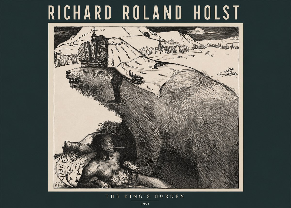 Richard Roland Holst The King's Burden No2 - Póster