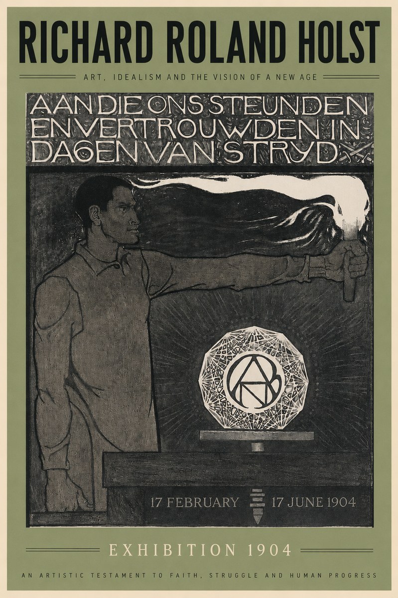 Richard Roland Holst Aan Die Ons Steunden En Vertrouwden in Dagen Van Stryd No2 - Póster