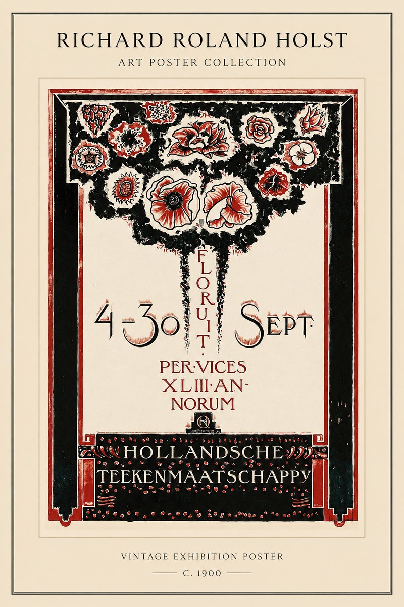 Richard Roland Holst Hollandsche Teekenmaatschappij No1 - Póster